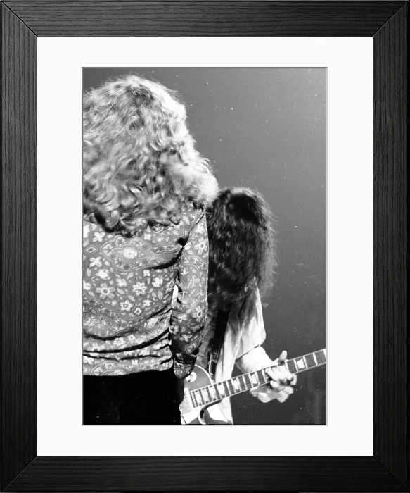 Framed Print : Led Zeppelin Performing Framed Print : Led Zeppelin Performing
