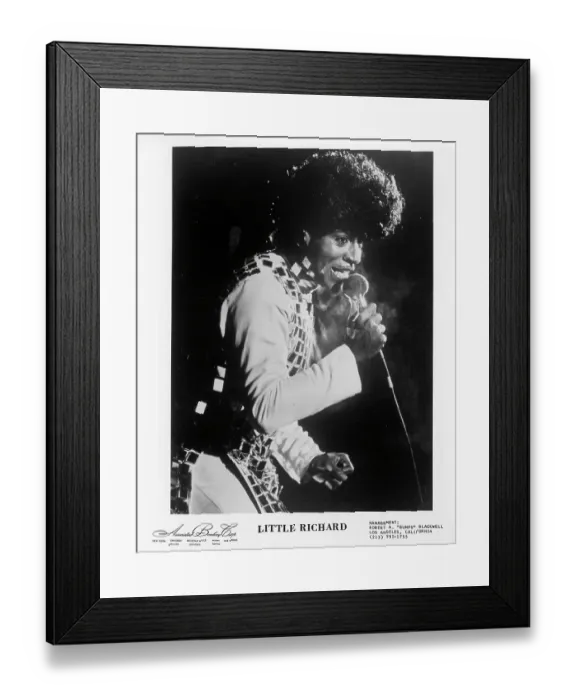 Framed Print : Little Richard Peforming
