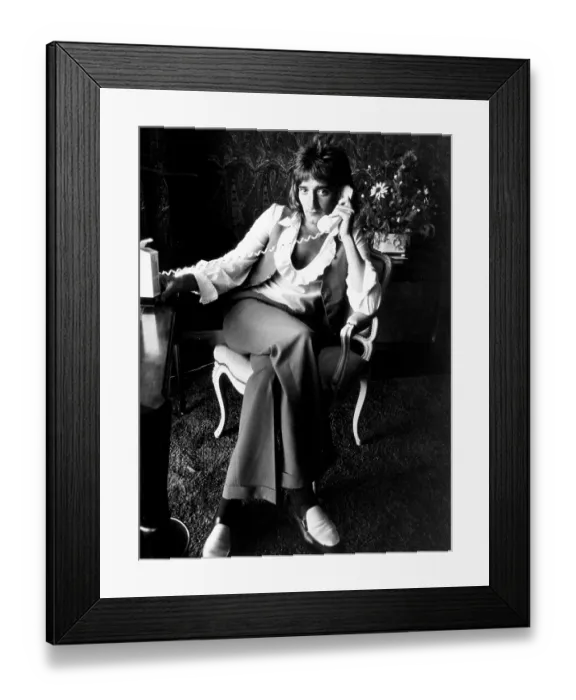 Framed Print : Portrait. CIRCA 1972: Rock singer Rod Stewart poses for a portrait in circa 1972 Framed Print : Portrait. CIRCA 1972: Rock singer Rod Stewart poses for a portrait in circa 1972