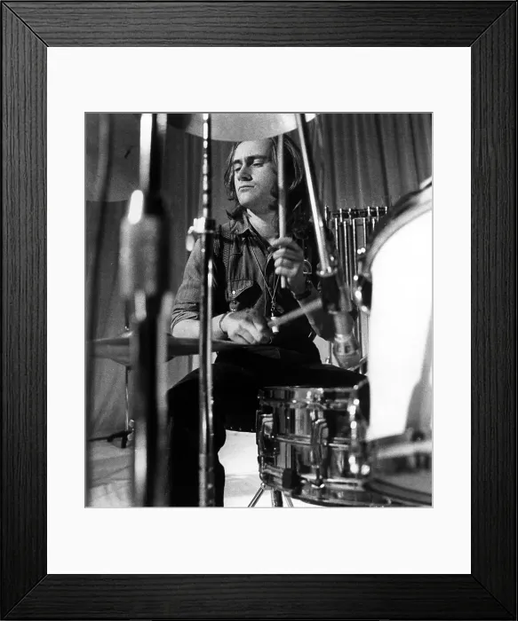 Framed Print : Phil Collins Recording In Genesis