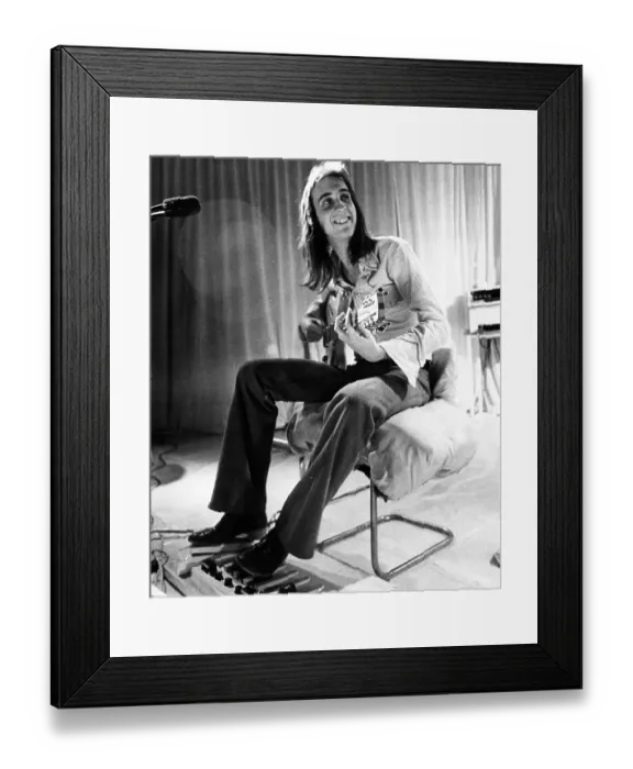 Framed Print : Mike Rutherford Recording In Genesis Framed Print : Mike Rutherford Recording In Genesis