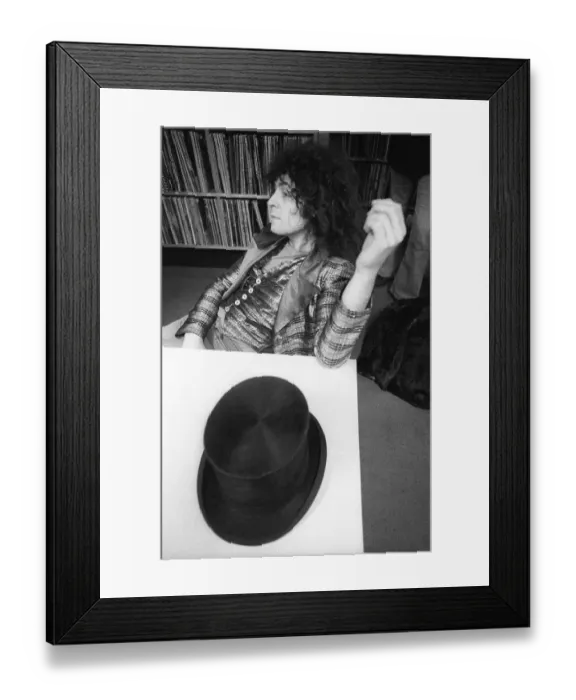 Framed Print : Mark Bolan At A Radio Station Framed Print : Mark Bolan At A Radio Station