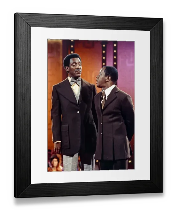 Framed Print : Flip And Cosby On Flip Wilson Show