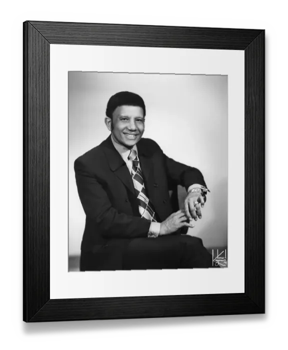 Framed Print : Hal Jackson Portrait Session Framed Print : Hal Jackson Portrait Session