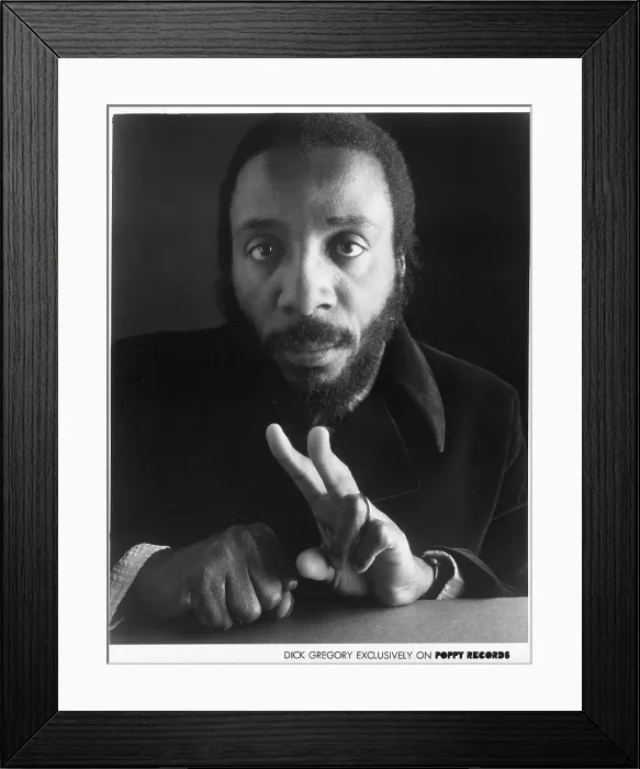 Framed Print : Dick Gregory Portrait Framed Print : Dick Gregory Portrait