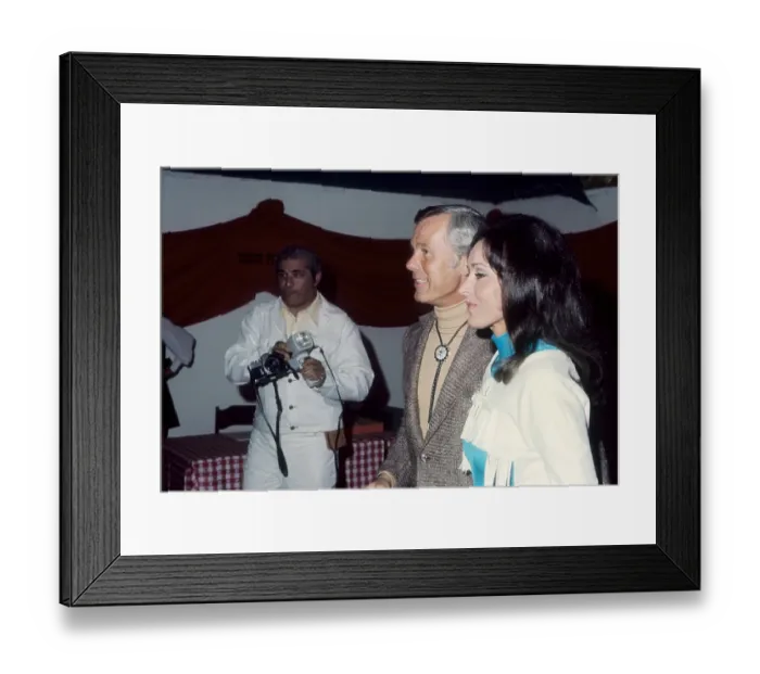 Framed Print : Johnny Carson And Joanna