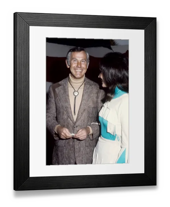 Framed Print : Johnny Carson And Joanna Framed Print : Johnny Carson And Joanna