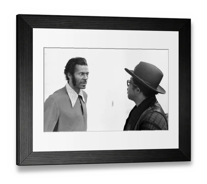 Framed Print : Bo Diddley & Chuck Berry Let The Good Times Roll Framed Print : Bo Diddley & Chuck Berry Let The Good Times Roll