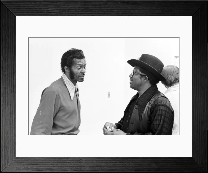Framed Print : Bo Diddley & Chuck Berry Let The Good Times Roll Framed Print : Bo Diddley & Chuck Berry Let The Good Times Roll