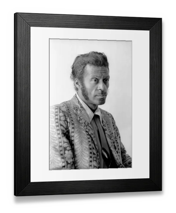 Framed Print : Chuck Berry Portrait session Framed Print : Chuck Berry Portrait session