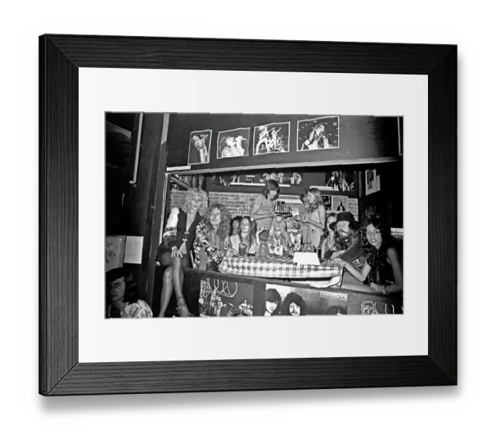 Framed Print : Led Zeppelin At Rodney's English Disco Framed Print : Led Zeppelin At Rodney's English Disco