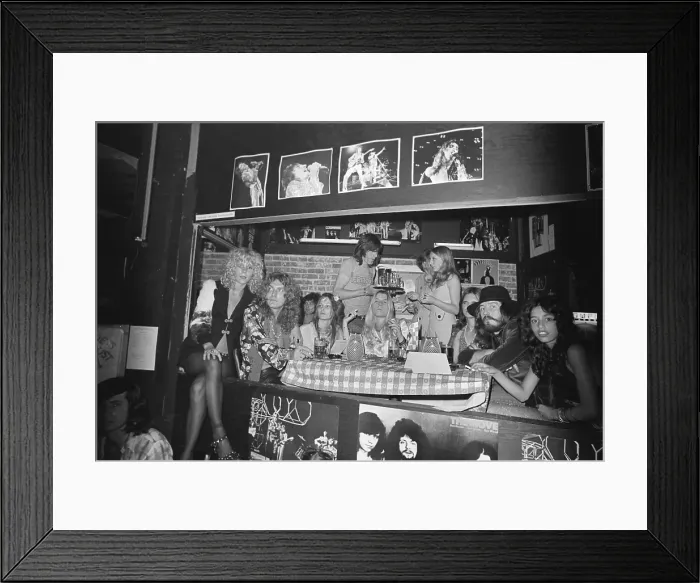 Framed Print : Led Zeppelin At Rodney's English Disco Framed Print : Led Zeppelin At Rodney's English Disco