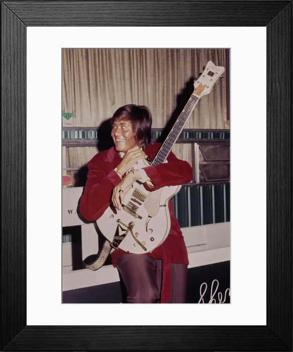 Framed Print : Wayne Newton & His White Falcon