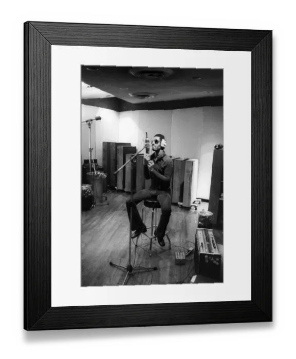 Framed Print : Stevie Wonder Recording Talking Book