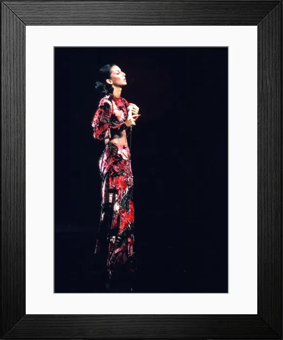 Framed Print : Cher Performing Framed Print : Cher Performing