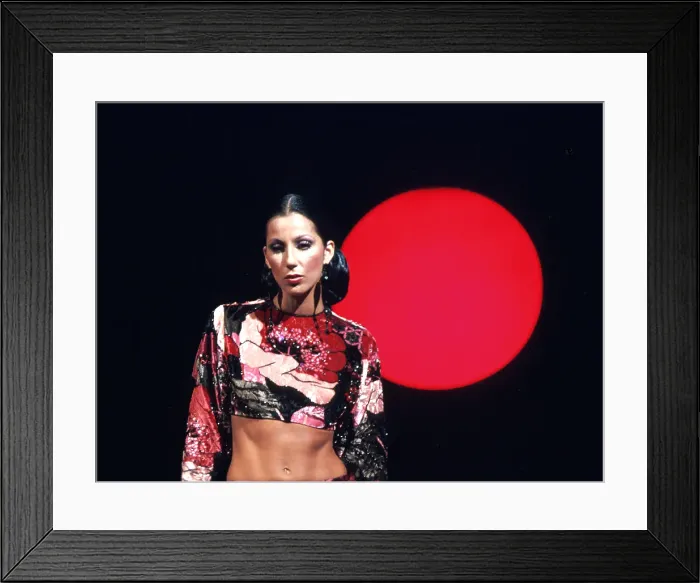 Framed Print : Cher Performing Framed Print : Cher Performing
