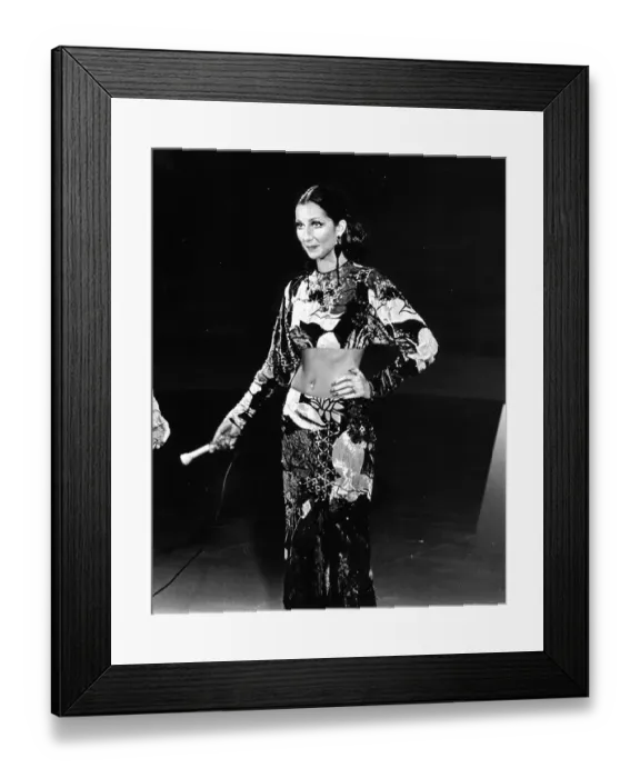 Framed Print : Cher Performing Framed Print : Cher Performing