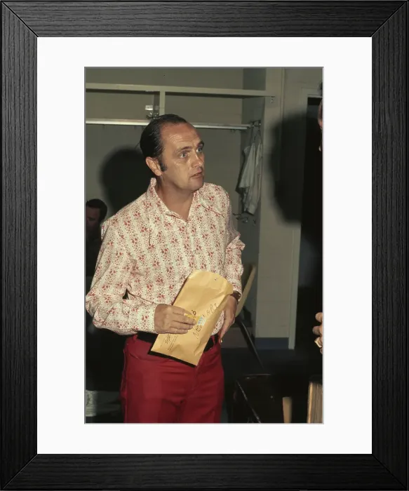 Framed Print : Bob Newhart Prepares For Baseball Framed Print : Bob Newhart Prepares For Baseball