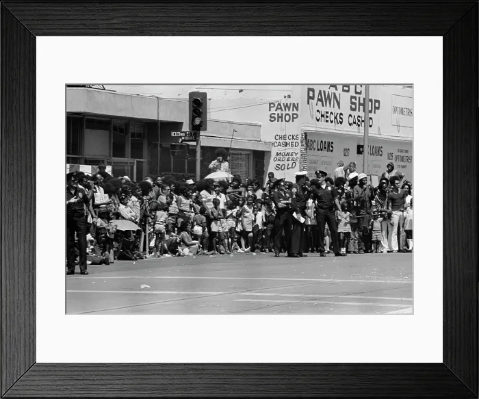 Framed Print : 1972 Watts Summer Festival - Parade Framed Print : 1972 Watts Summer Festival - Parade