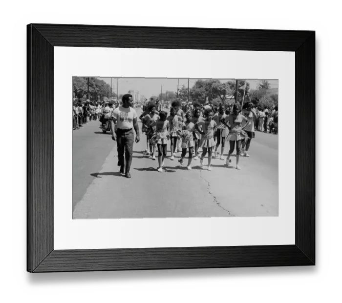 Framed Print : 1972 Watts Summer Festival - Parade
