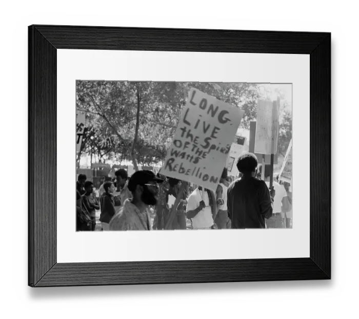 Framed Print : 1972 Watts Summer Festival - Protest Framed Print : 1972 Watts Summer Festival - Protest