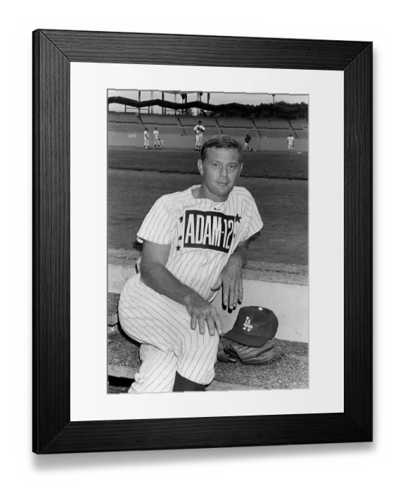Framed Print : Martin Milner At Charity Baseball Game Framed Print : Martin Milner At Charity Baseball Game