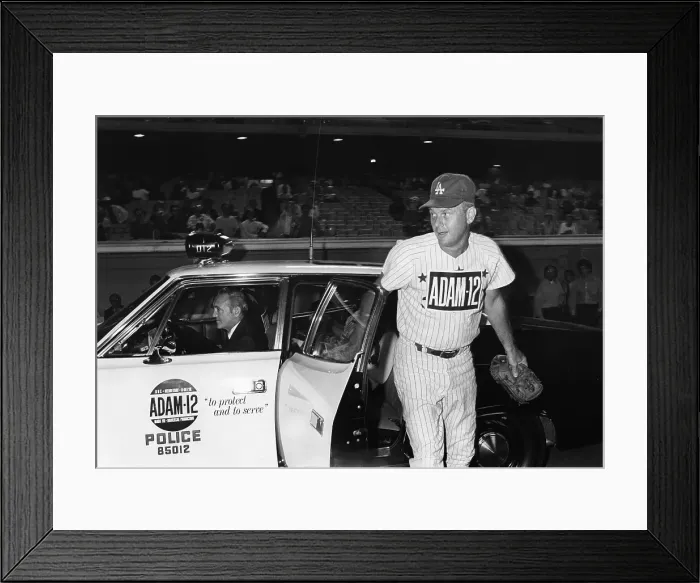 Framed Print : Martin Milner At Charity Baseball Game Framed Print : Martin Milner At Charity Baseball Game