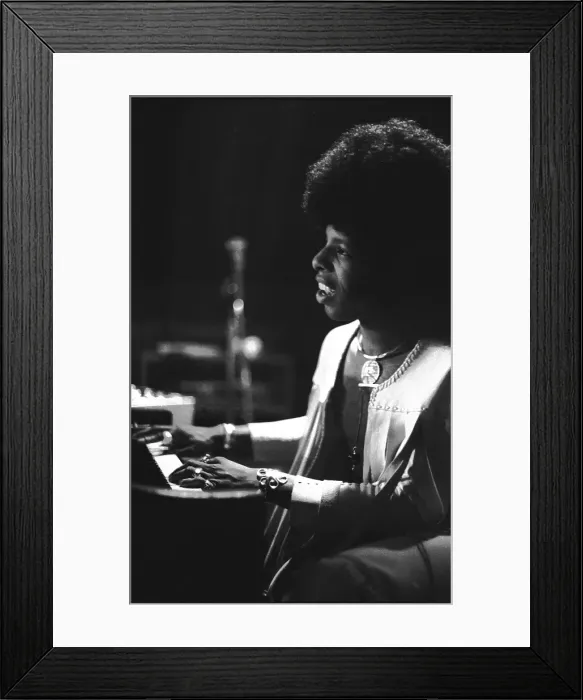 Framed Print : Sly Stone Plays Piano Framed Print : Sly Stone Plays Piano