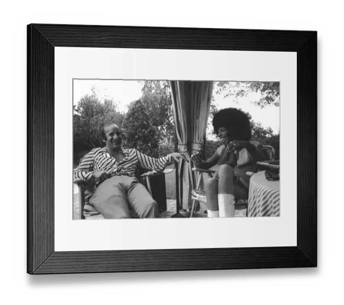 Framed Print : Sly Stone And Clive Davis Portrait Session Framed Print : Sly Stone And Clive Davis Portrait Session