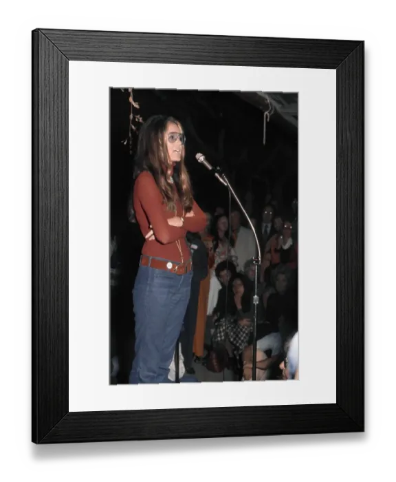 Framed Print : Gloria Steinem Attends Rally Framed Print : Gloria Steinem Attends Rally