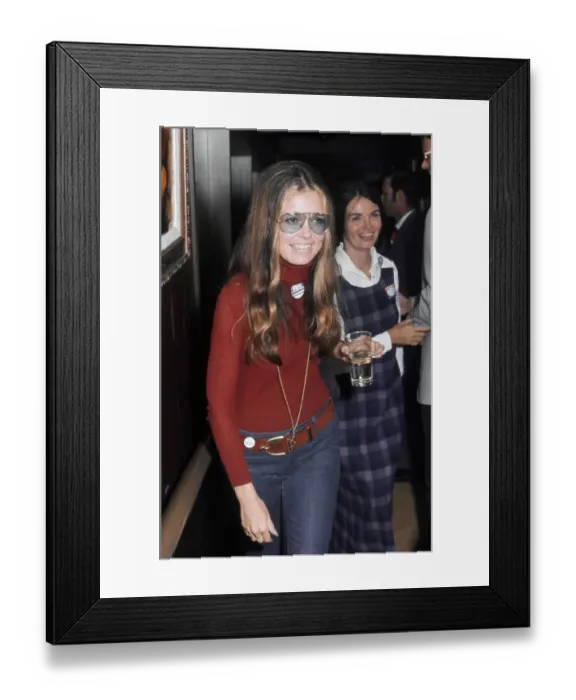 Framed Print : Gloria Steinem Attends Rally Framed Print : Gloria Steinem Attends Rally