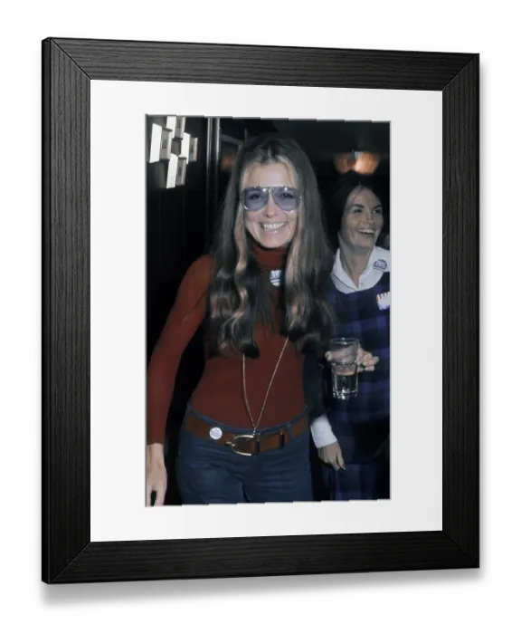 Framed Print : Gloria Steinem Attends Rally Framed Print : Gloria Steinem Attends Rally