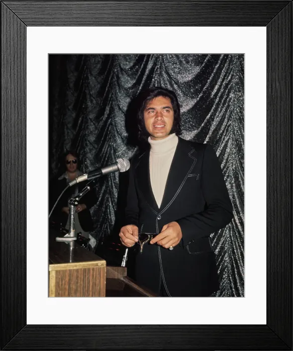 Framed Print : Engelbert Humperdinck, British Singer Framed Print : Engelbert Humperdinck, British Singer