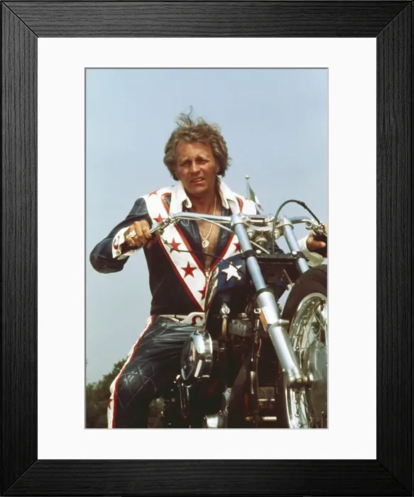 Framed Print : Evel Knievel On His Bike Framed Print : Evel Knievel On His Bike