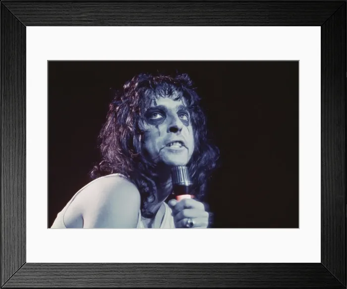 Framed Print : 1973, Los Angeles, Alice Cooper