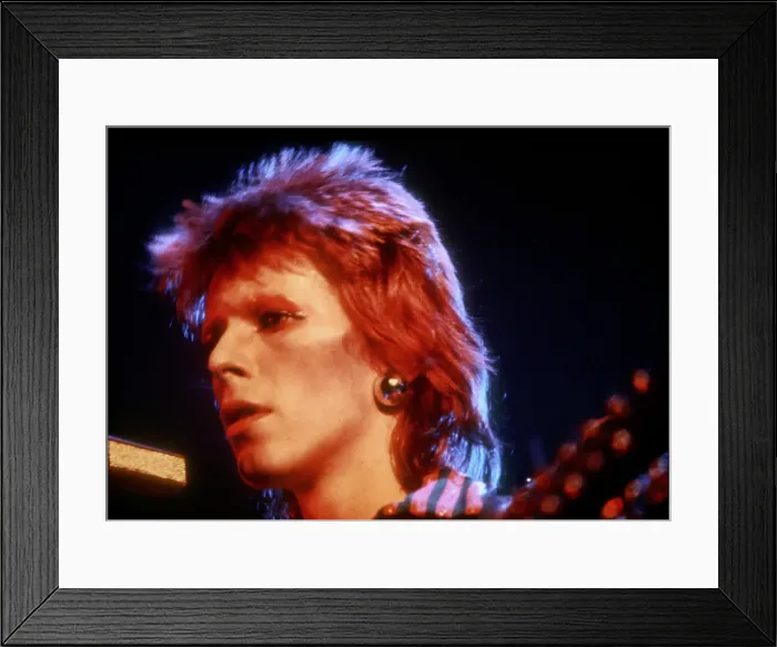 Framed Print : Ziggy Stardust Era Bowie In LA Framed Print : Ziggy Stardust Era Bowie In LA