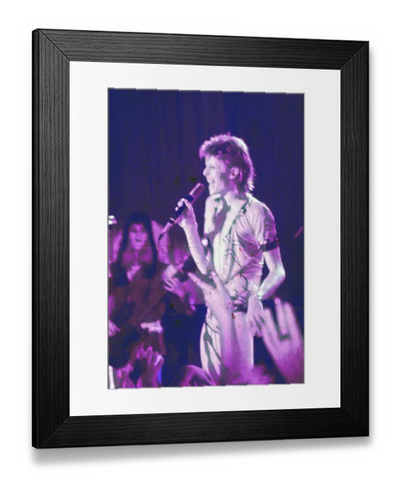 Framed Print : Ziggy Stardust Era Bowie In LA Framed Print : Ziggy Stardust Era Bowie In LA