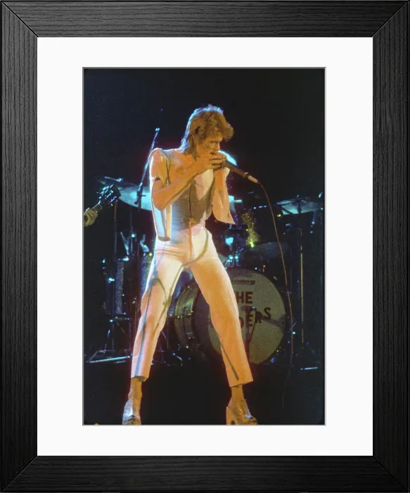 Framed Print : Ziggy Stardust Era Bowie In LA Framed Print : Ziggy Stardust Era Bowie In LA