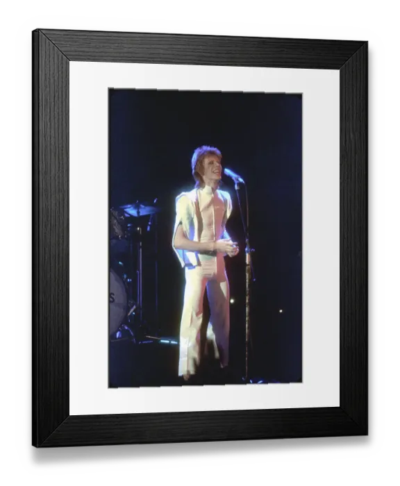 Framed Print : Ziggy Stardust Era Bowie In LA Framed Print : Ziggy Stardust Era Bowie In LA