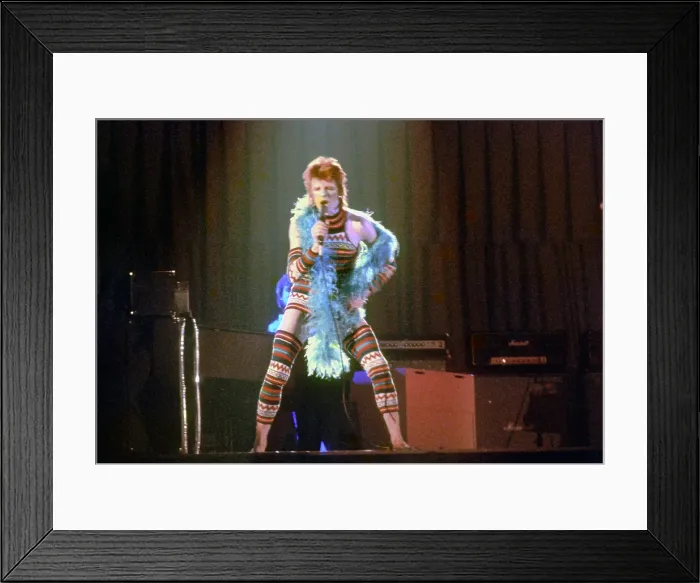 Framed Print : Ziggy Stardust Era Bowie In LA