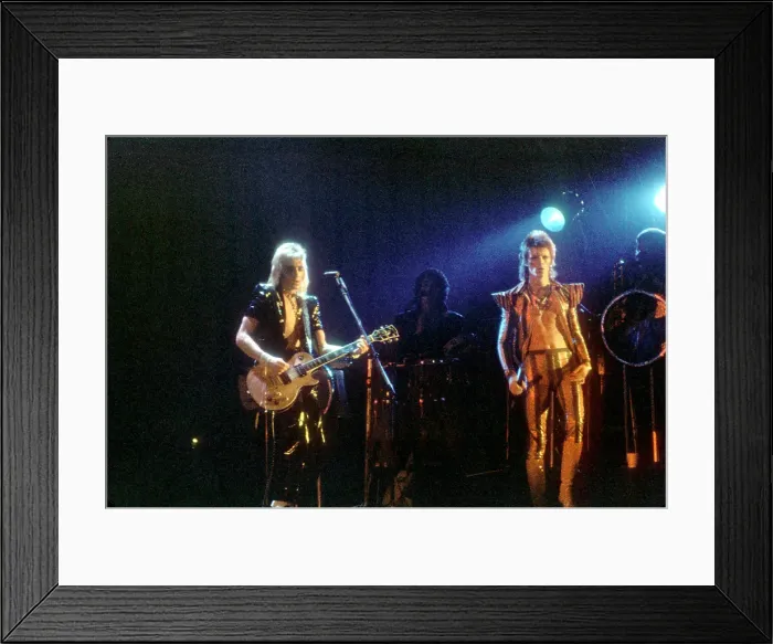 Framed Print : Ziggy Stardust Era Bowie In LA Framed Print : Ziggy Stardust Era Bowie In LA