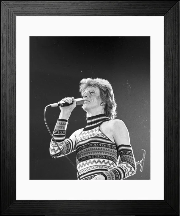 Framed Print : Ziggy Stardust Era Bowie In LA