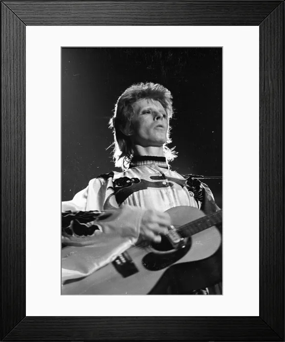 Framed Print : Ziggy Stardust Era Bowie In LA Framed Print : Ziggy Stardust Era Bowie In LA