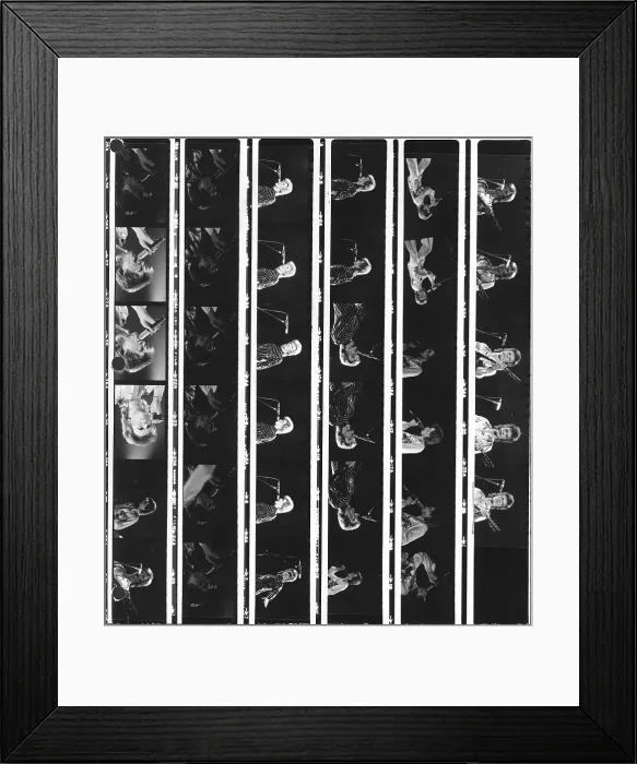 Framed Print : Proof Sheet Of Ziggy Stardust Era Bowie