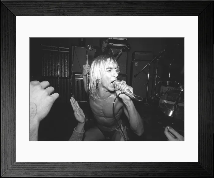 Framed Print : Iggy Pop Performing At The Whisky