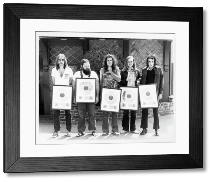 Framed Print : Steely Dan Receives Gold Record For Can't Buy A Thrill Framed Print : Steely Dan Receives Gold Record For Can't Buy A Thrill