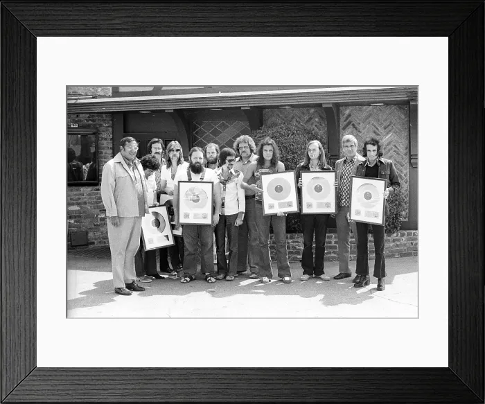 Framed Print : Steely Dan Receives Gold Record Framed Print : Steely Dan Receives Gold Record