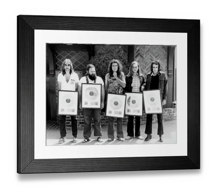 Framed Print : Steely Dan Receives Gold Record For Can't Buy A Thrill Framed Print : Steely Dan Receives Gold Record For Can't Buy A Thrill