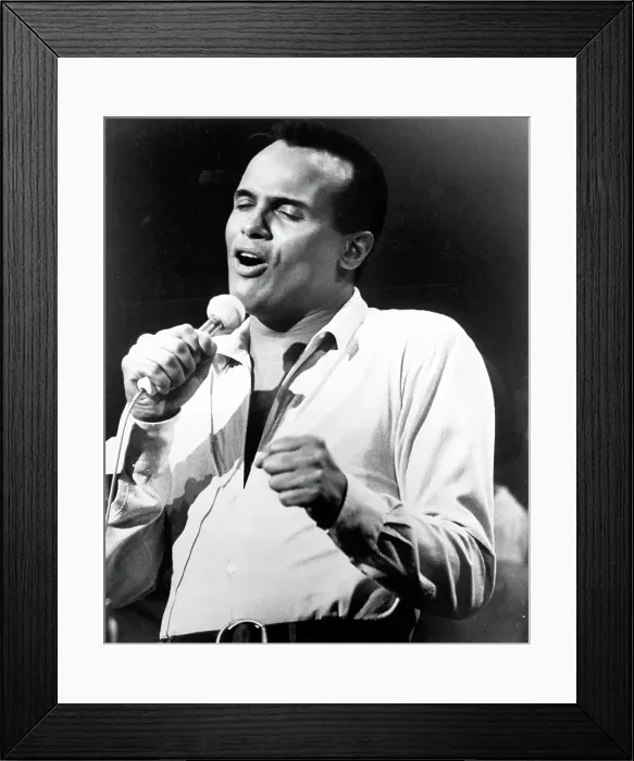 Framed Print : Harry Belafonte Performing