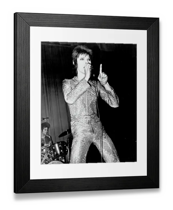 Framed Print : David Bowie Performing Framed Print : David Bowie Performing